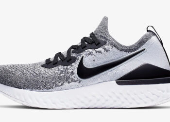 Nike Epic React Flyknit 2 สำหรับผู้ชาย สี Pure Platinum