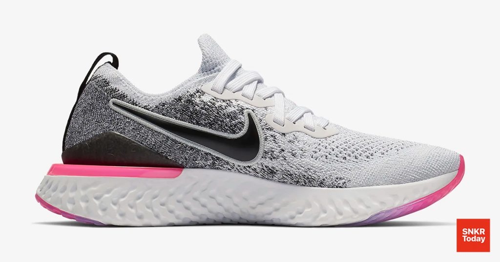 รองเท้าวิ่ง Epic React Flyknit 2 สำหรับผู้หญิง สี Hyper Pink 