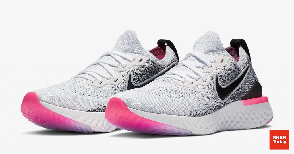 React Flyknit 2 สำหรับผู้หญิง สี Hyper Pink สีใหม่ มีนาคม 2019