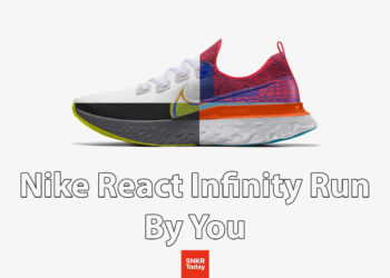 สำหรับใครที่ไม่โดนใจสีที่เพิ่งวางจำหน่ายของ Nike React Infinity Run ตอนนี้ก็ได้มี Nike By You มาแล้ว สามารถเลือกสี เลือกลวดลายเพิ่มได้เอง