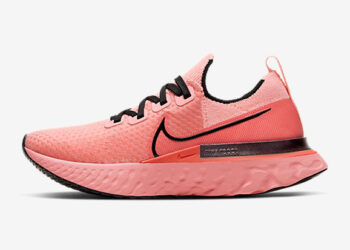 เริ่มทยอยปล่อยสีใหม่กันแล้ว สำหรับ Nike React Infinity Run รองเท้าวิ่งที่ดีไซน์ออกมาเพื่อลดอาการบาดเจ็บจากการวิ่ง มาในสี "Bright Melon" สีส้มอมชมพู