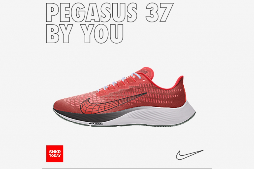 Nike Air Zoom Pegasus 37 By You เปิดให้ออกแบบและสั่งซื้อออนไลน์แล้ว ราคา 5,200 บาท