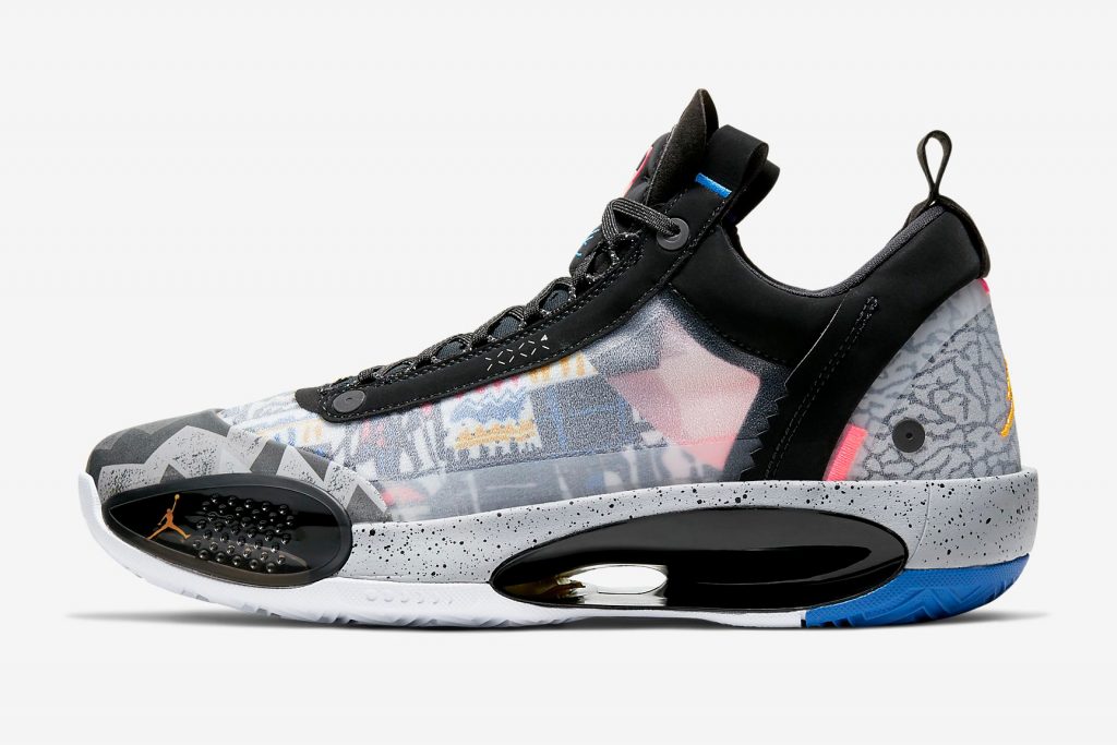 Air Jordan 34 Low “Print” ดีไซน์ได้รับแรงบันดาลใจจาก Air Jordan 3 และ Air Jordan 7