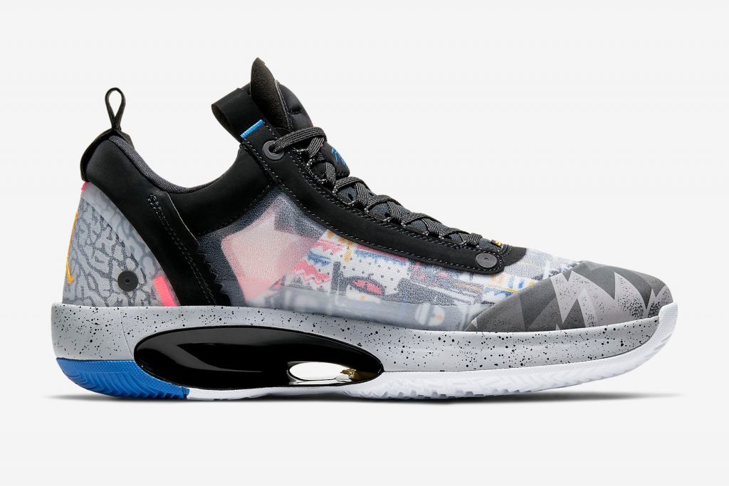 Air Jordan 34 Low “Print” ดีไซน์ได้รับแรงบันดาลใจจาก Air Jordan 3 และ Air Jordan 7