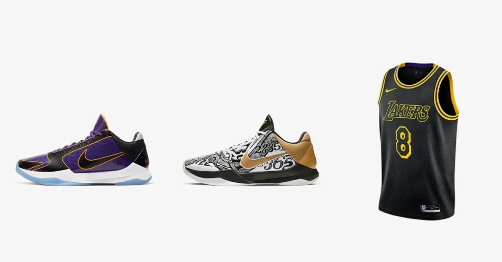 Mamba week ไนกี้ ประเทศไทย เตรียมวางจำหน่าย Kobe V Protro และเสื้อ Lakers City Edition "Black Mamba"