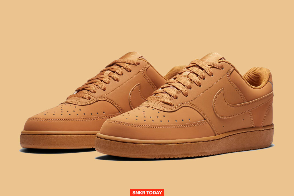 nike court vision low flax wheat