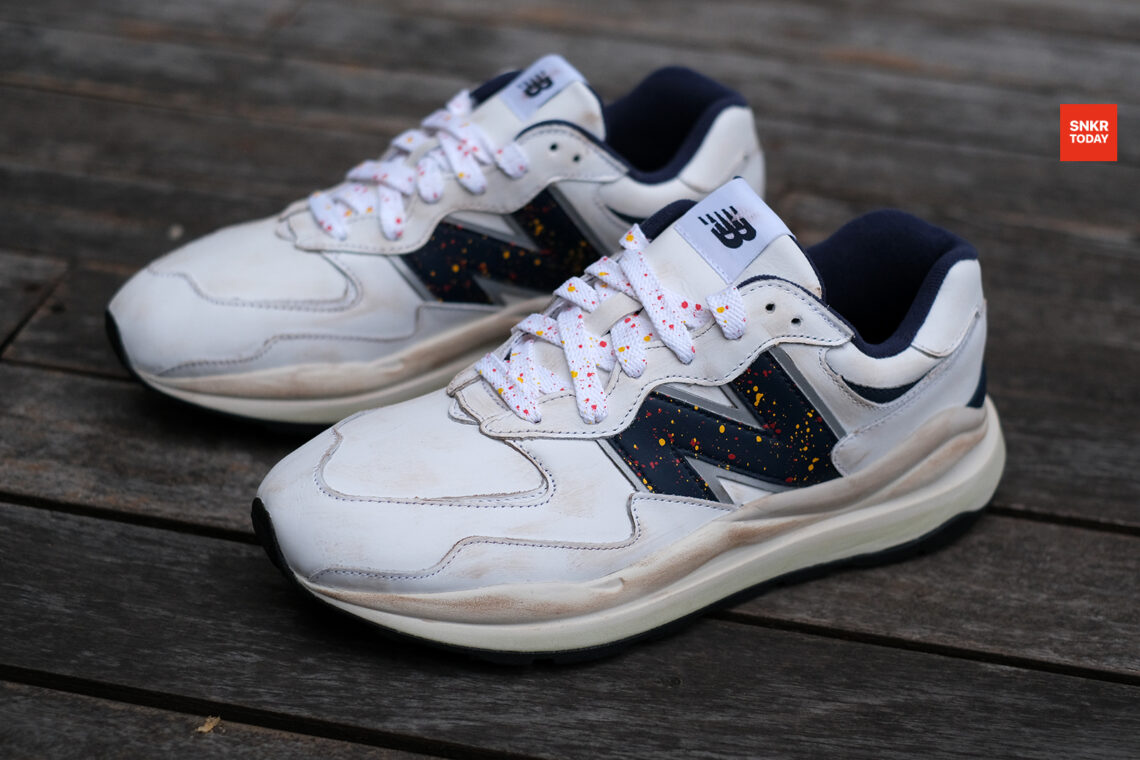 พรีวิว พาชม New Balance 57/40 "Painter Style" ไม่ต้องกลัวเลอะ เพราะเลอะมาให้แล้ว