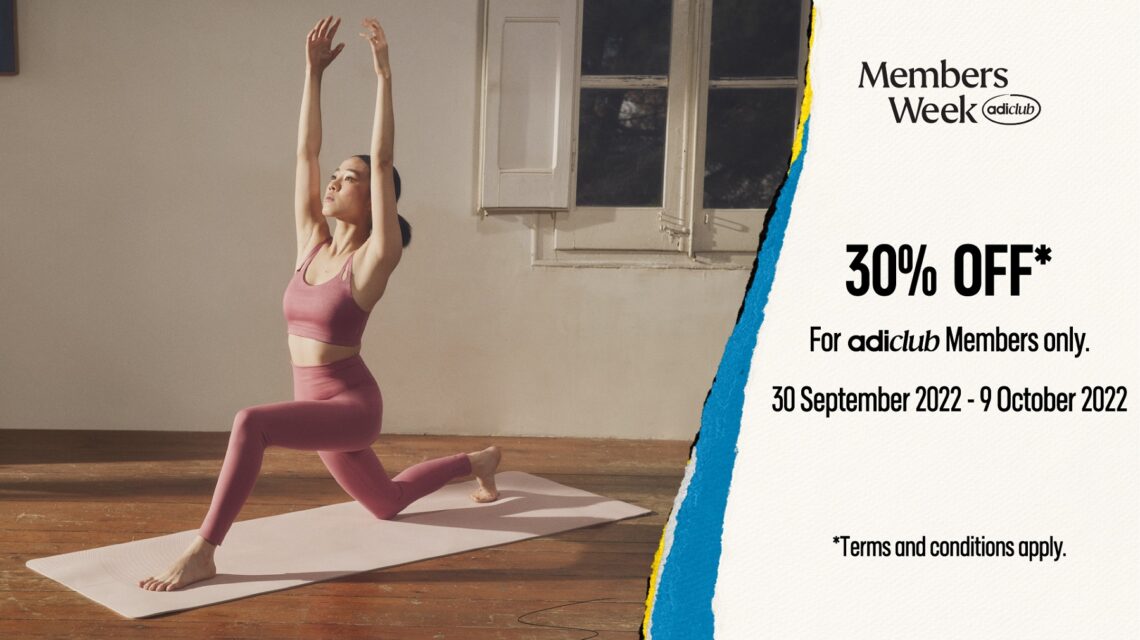 adidas จัด ‘Members Week’ มอบส่วนลด 30% และสิทธิพิเศษมากมาย ตั้งแต่วันนี้ ถึง 9 ตุลาคม 2565