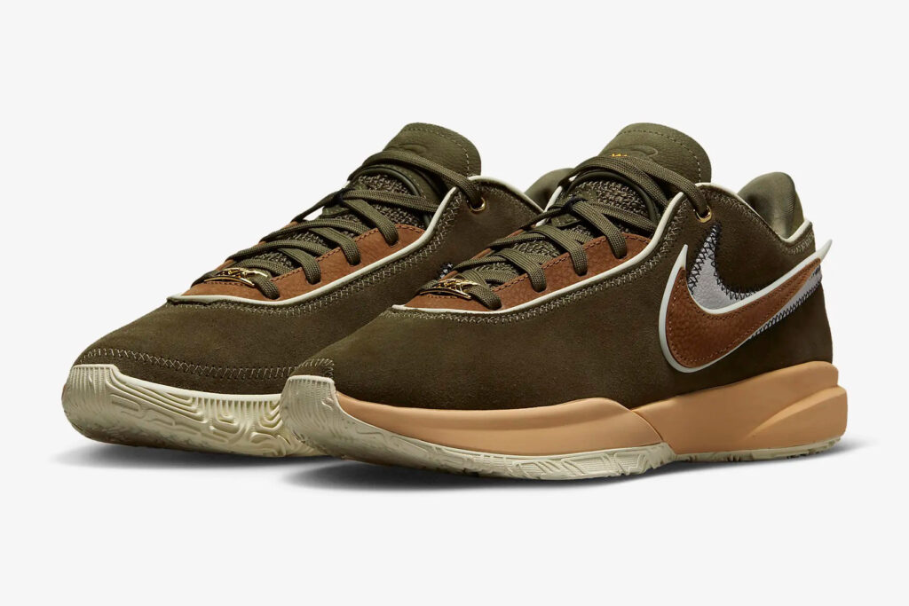 Nike LeBron 20 "Olive Suede" เตรียมวางจำหน่ายในไทย เร็วๆ นี้