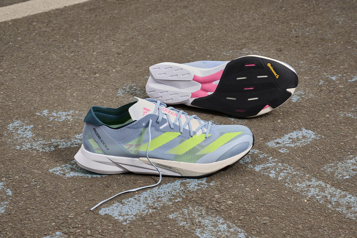 adidas ADIZERO ADIOS 8 รองเท้าวิ่งสายแข่งขันพื้นบางรุ่นใหม่