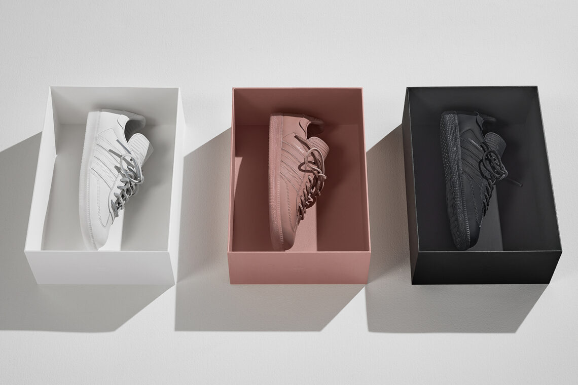 adidas แท็กทีม Humanrace™ สานต่อกระแสอันร้อนแรงของรองเท้า Samba ในคอลแลปส์ล่าสุด Humanrace Samba Tones by Pharrell