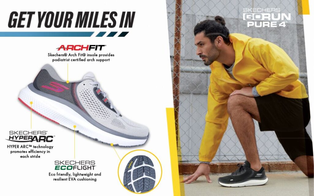 เปิดตัว Skechers GOrun Pure 4 รองเท้าเดิน วิ่ง และออกกำลังกาย