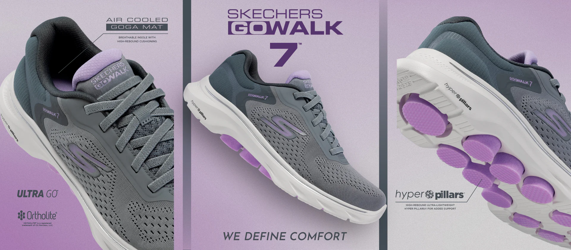 เปลี่ยนประสบการณ์การเดินของคุณให้เหนือระดับด้วย SKECHERS GOwalk 7 ที่ออกแบบมาเพื่อความสบายและรองรับแรงกระแทกขั้นสูงสุด