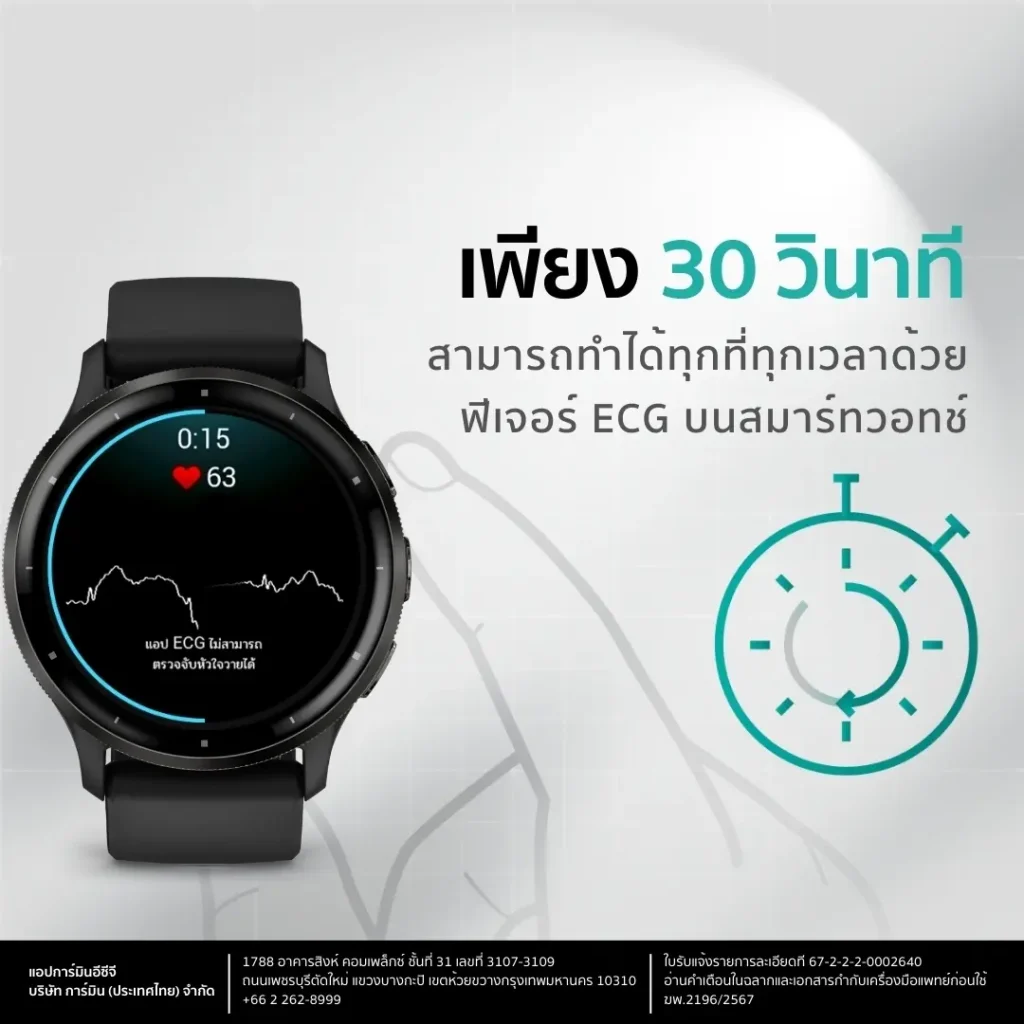 GARMIN เปิดใช้งาน GARMIN ECG APP ในไทยอย่างเป็นทางการ!