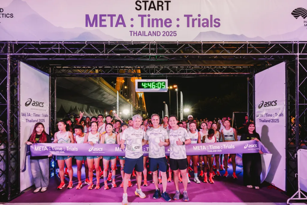 ปิดฉากการแข่งขันวิ่ง 10 กิโลเมตรระดับภูมิภาคสุดยิ่งใหญ่! ASICS META : Time : Trials Thailand 2025