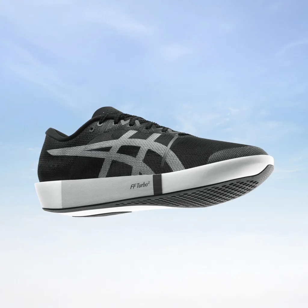 รองเท้า ASICS METASLEEK สีดำขาวจากประกาศทางการ ASICS