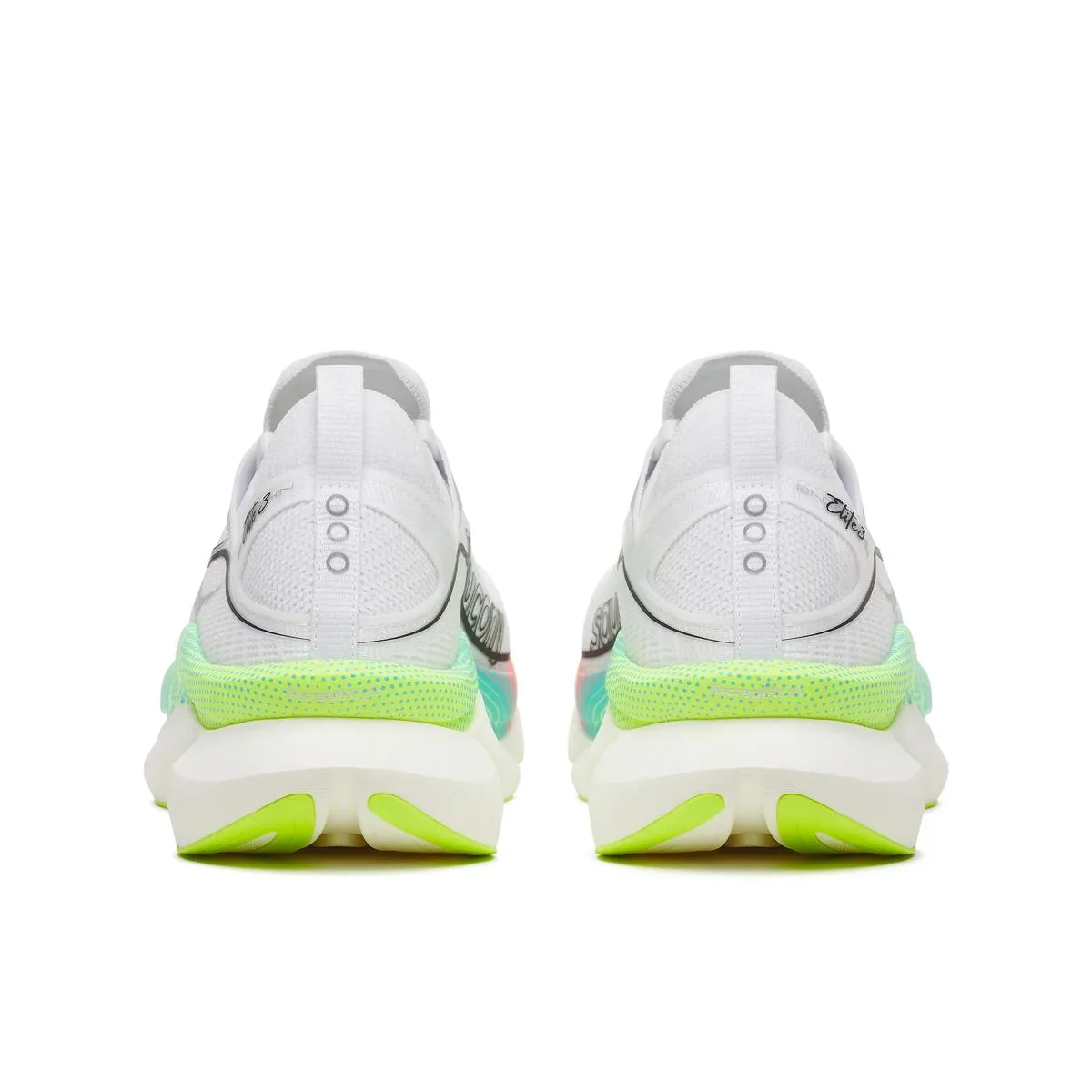 Saucony Endorphin Elite 3 มุมพื้นรองเท้าและแผ่นคาร์บอน
