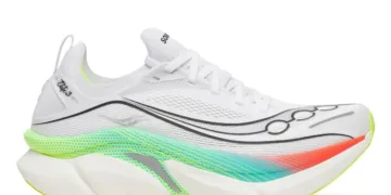 Saucony Endorphin Elite 3 มุมด้านข้าง สี White Multi