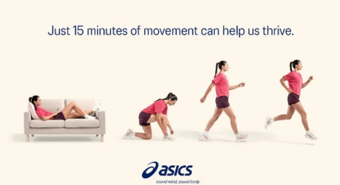 ASICS ชวนขยับร่างกาย 15 นาทีผ่านแคมเปญ 15 Minutes to Thrive