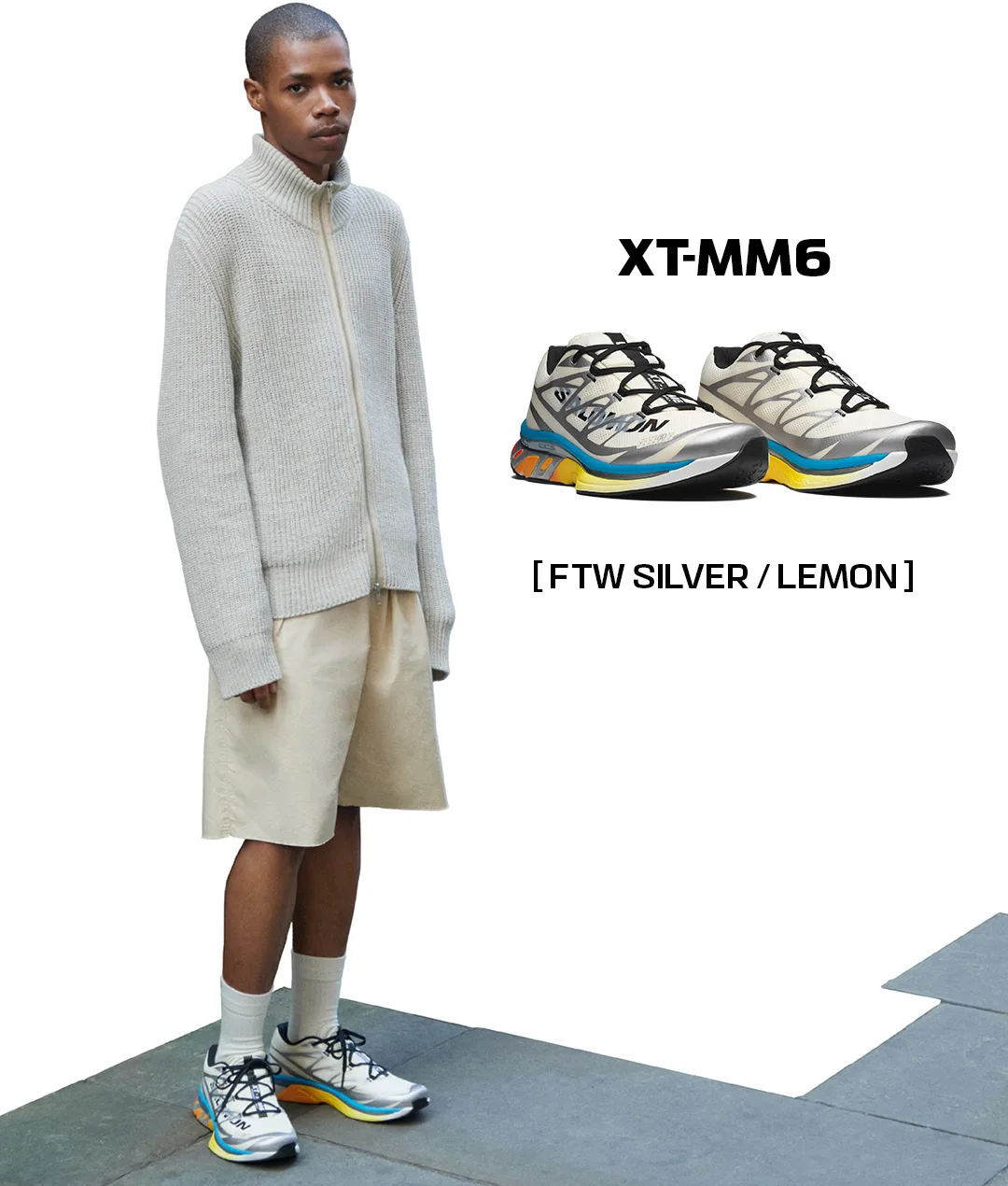 XT-MM6 โทนเบจจากคอลเลกชัน Salomon x MM6 FW26